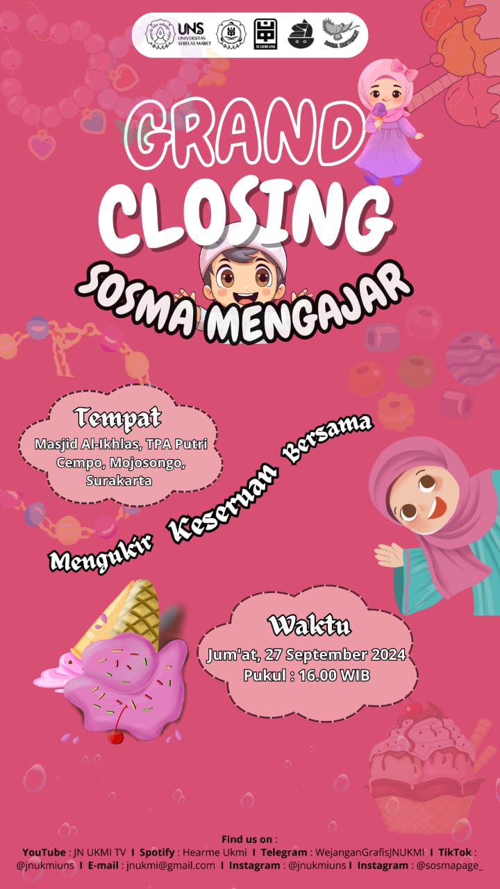 Read more about the article GRAND CLOSING SOSMA MENGAJAR: Mengukir Kebersamaan dalam Kegiatan Penutup