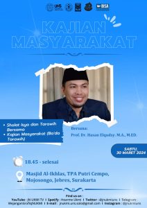 Read more about the article Kajian Masyarakat Bersama Prof. Dr. Hasan Elqudsy Berjalan Lancar dan Khidmat