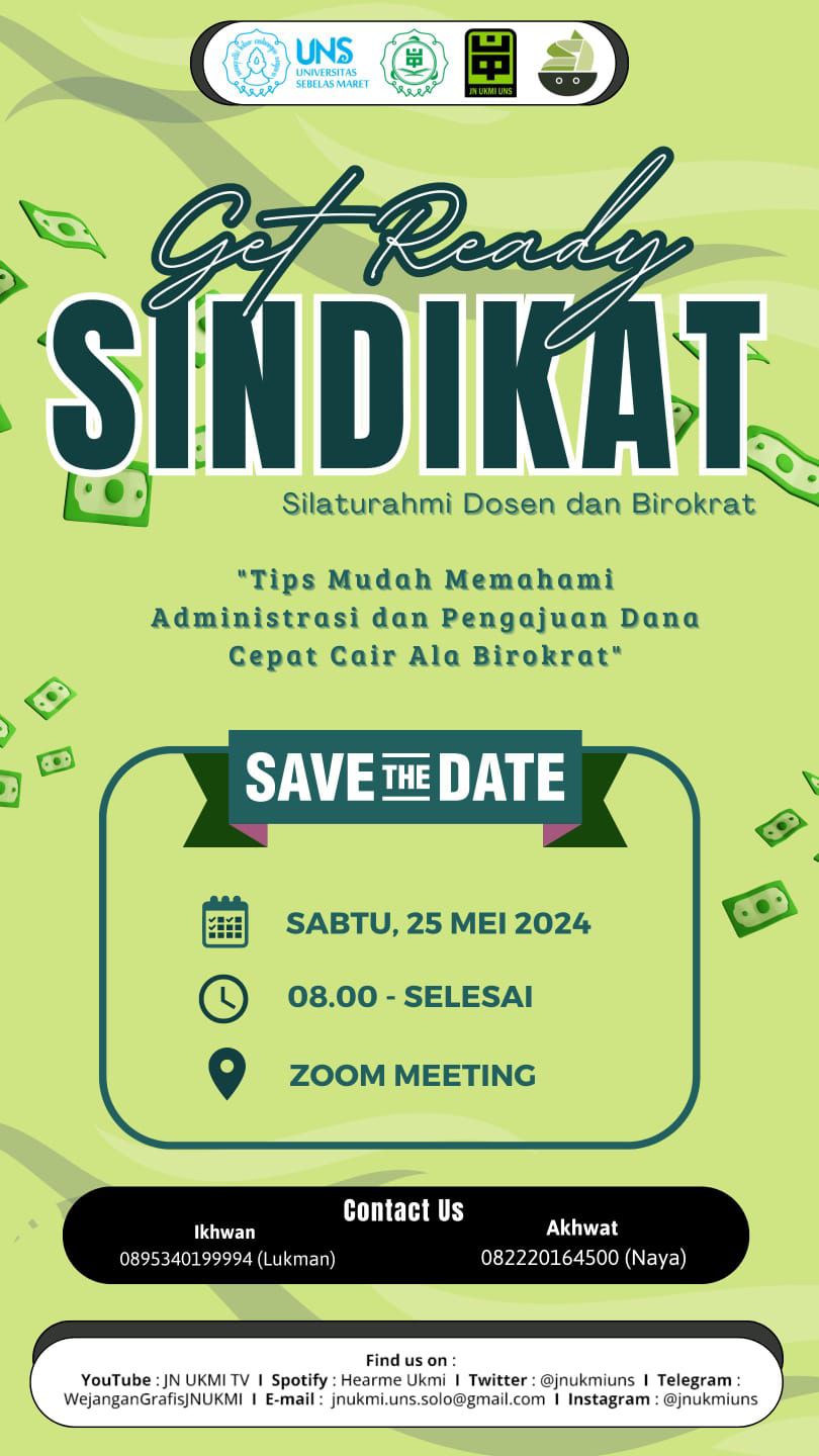 Read more about the article SINDIKAT JN UKMI UNS 2024: Silaturahmi Dosen dan Birokrat untuk Ukhuwah dan Kemudahan Administrasi