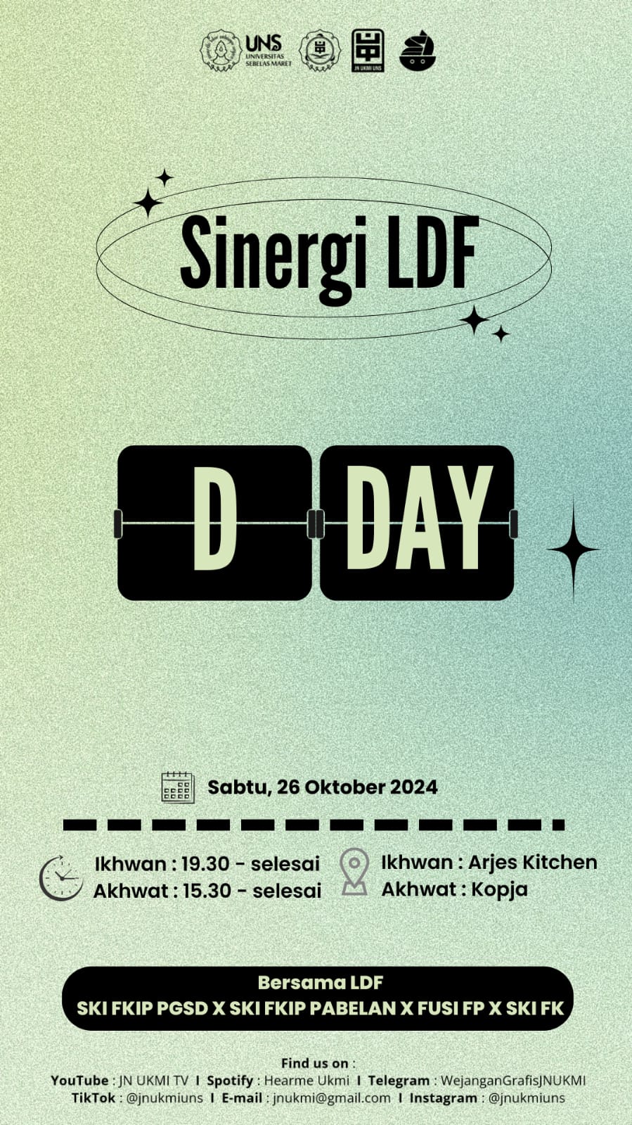 Read more about the article Sinergi LDF 3: Membangun Ukhuwah dan Kebersamaan Antar Lembaga Dakwah Fakultas UNS